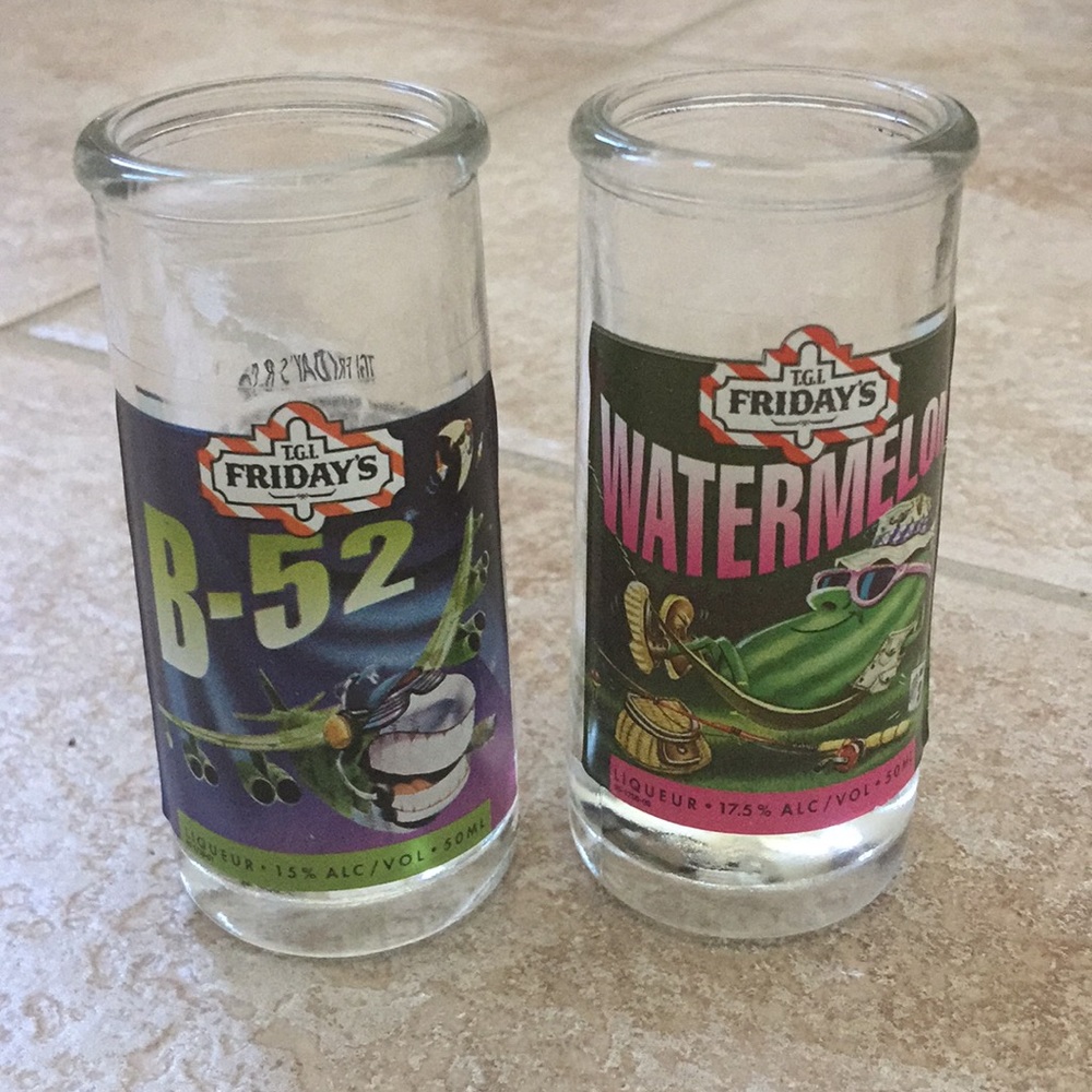 Friday’s B-52 Watermelon Tall Shot Glass Set